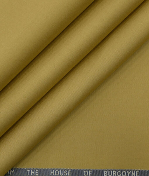 Burgoyne Men's Cotton Solids 1.50 Meter Unstitched Trouser Fabric (Granola Beige)