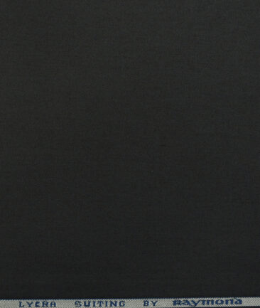 Raymond Men's Cotton Solids 1.50 Meter Unstitched Trouser Fabric (Dark Grey)