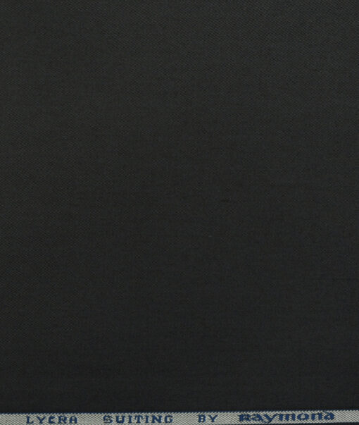 Raymond Men's Cotton Solids 1.50 Meter Unstitched Trouser Fabric (Dark Grey)