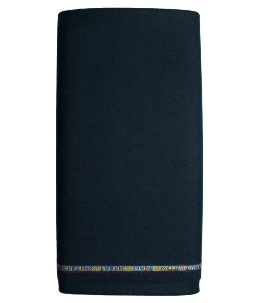 Raymond Men's Wool Solids Fine 2.20 Meter Unstitched Tweed Jacketing & Blazer Fabric (Dark Blue)