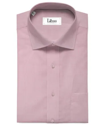 Arvind Men's  Superfine Cotton Structured 2.25 Meter Unstitched Shirting Fabric (Blush Pink)