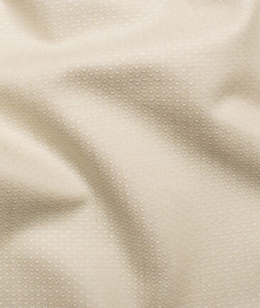 Raymond Men's Premium Cotton Structured Unstitched Shirting Fabric (Beige)