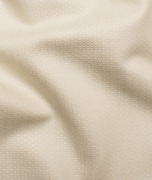 Raymond Men's Premium Cotton Structured Unstitched Shirting Fabric (Beige)