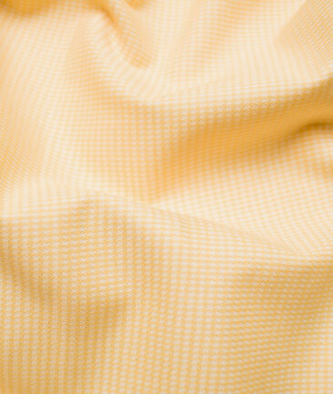 Raymond Men's Premium Cotton Structured Unstitched Shirting Fabric (Yellow)