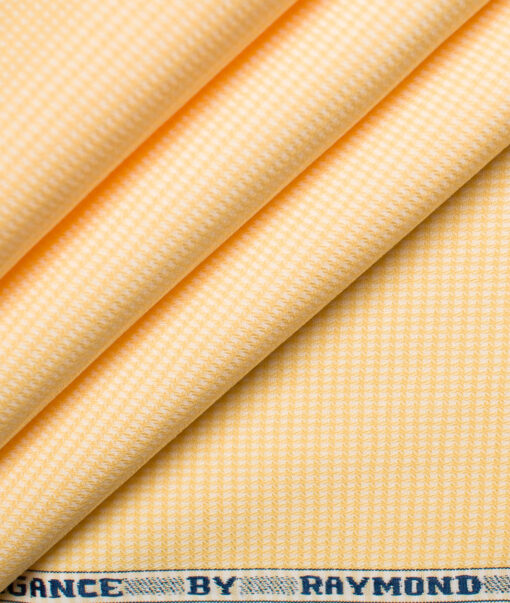 Raymond Men's Premium Cotton Structured Unstitched Shirting Fabric (Yellow)