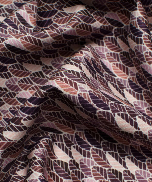 Raymond Men's Premium Cotton Printed 2.25 Meter Unstitched Shirting Fabric (Purple)