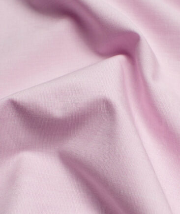 Raymond Men's Pure Cotton Solids 2.25 Meter Unstitched Shirting Fabric (Blush Pink)