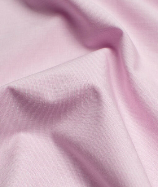 Raymond Men's Pure Cotton Solids 2.25 Meter Unstitched Shirting Fabric (Blush Pink)