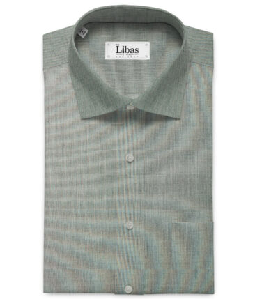 Raymond Men's Pure Cotton Solids 2.25 Meter Unstitched Shirting Fabric (Grey)