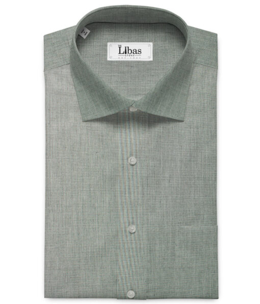Raymond Men's Pure Cotton Solids 2.25 Meter Unstitched Shirting Fabric (Grey)