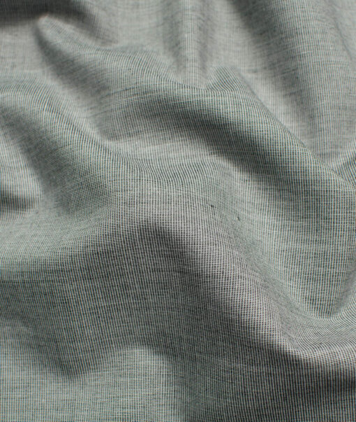 Raymond Men's Pure Cotton Solids 2.25 Meter Unstitched Shirting Fabric (Grey)