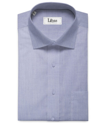 Raymond Men's Premium Cotton Solids 2.25 Meter Unstitched Shirting Fabric (Heather Purple)