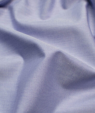 Raymond Men's Premium Cotton Solids 2.25 Meter Unstitched Shirting Fabric (Heather Purple)