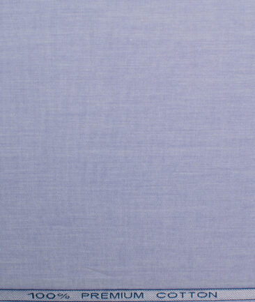 Raymond Men's Premium Cotton Solids 2.25 Meter Unstitched Shirting Fabric (Heather Purple)