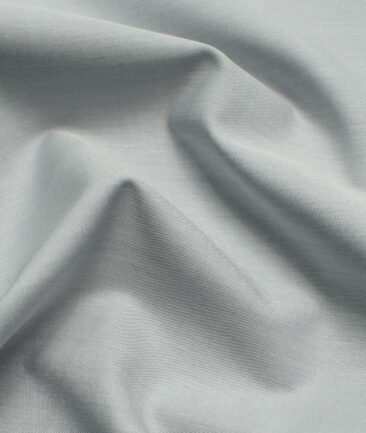 Raymond Men's Premium Cotton Solids 2.25 Meter Unstitched Shirting Fabric (Light Grey)