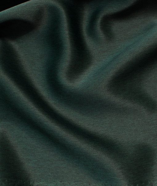 Don & Julio Men's Terry Rayon Self Design Shiny 3.75 Meter Unstitched Suiting Fabric (Dark Pine Green)