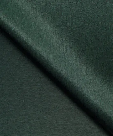 Don & Julio Men's Terry Rayon Self Design Shiny 3.75 Meter Unstitched Suiting Fabric (Dark Pine Green)