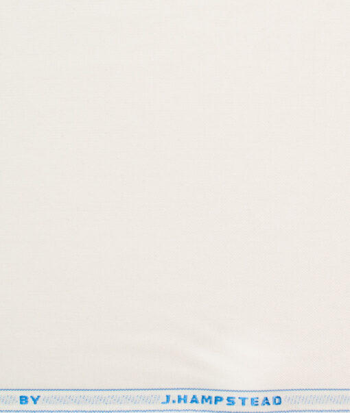 J.Hampstead Men's Terry Rayon Solids 3.75 Meter Unstitched Suiting Fabric (Cream)