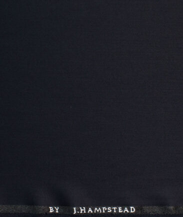 J.Hampstead Men's Terry Rayon Solids  Unstitched Suiting Fabric (Dark Navy Blue) - Image 5