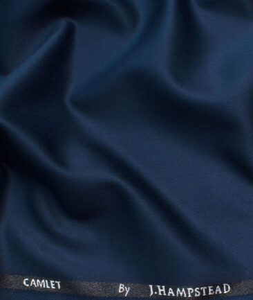 J.Hampstead Men's Terry Rayon Solids 3.75 Meter Unstitched Suiting Fabric (Dark Royal Blue)