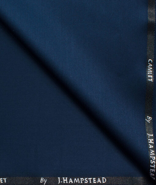 J.Hampstead Men's Terry Rayon Solids 3.75 Meter Unstitched Suiting Fabric (Dark Royal Blue)
