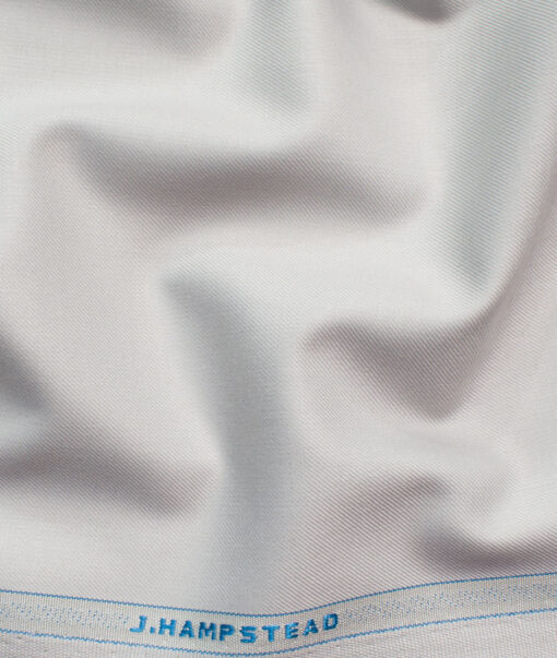 J.Hampstead Men's Terry Rayon Solids 3.75 Meter Unstitched Suiting Fabric (Light Grey)