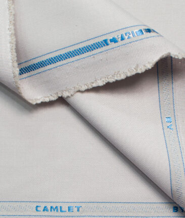 J.Hampstead Men's Terry Rayon Solids 3.75 Meter Unstitched Suiting Fabric (Light Grey)