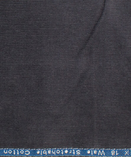 Arvind Tresca Men's Cotton Corduroy Stretchable  Unstitched Corduroy Stretchable Trouser Fabric (Dark Grey)