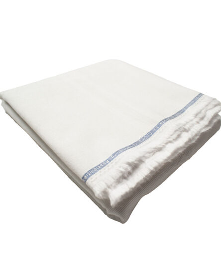 Arvind Tresca Men's Cotton Corduroy Stretchable  Unstitched Trouser Fabric (White)