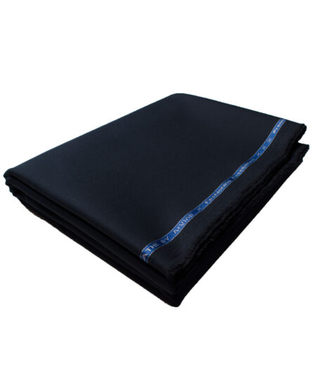 Arvind Men's Cotton Structured Stretchable  Unstitched Trouser Fabric (Navy Blue)