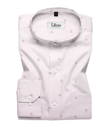 Canetti by Cadini Men's Premium Cotton Printed  Unstitched Shirting Fabric (Pink)