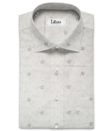 J.Hampstead Men's Premium Cotton Printed  Unstitched Shirting Fabric (Pistachio Green)