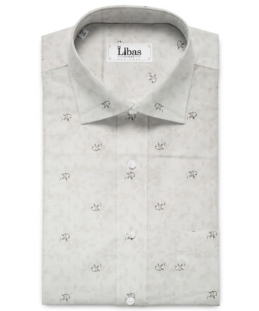 J.Hampstead Men's Premium Cotton Printed Unstitched Shirting Fabric (Pistachio Green)