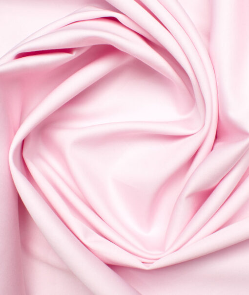 Birla Century Men's Giza Cotton 70's Solids  Unstitched Shirting Fabric (Pink)