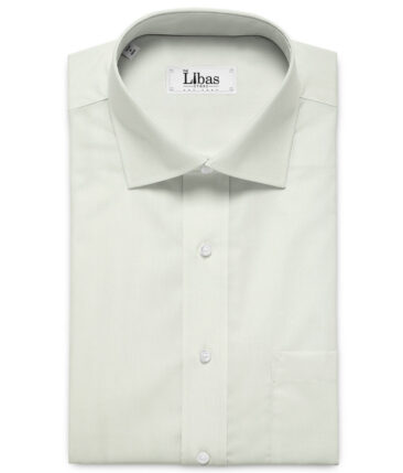 Canetti by Cadini Italy Men's Bamboo Blend Solids  Unstitched Shirting Fabric (Pistachio Green)