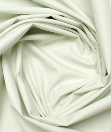 Canetti by Cadini Italy Men's Bamboo Blend Solids  Unstitched Shirting Fabric (Pistachio Green)