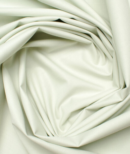 Canetti by Cadini Italy Men's Bamboo Blend Solids  Unstitched Shirting Fabric (Pistachio Green)