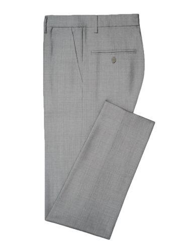 J.Hampstead Men's Wool Self Design Super 130's  Unstitched Suiting Fabric (Worsted Grey)
