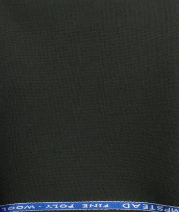 J.Hampstead Men's Wool Solids   Unstitched Trouser Fabric (Dark Grey)