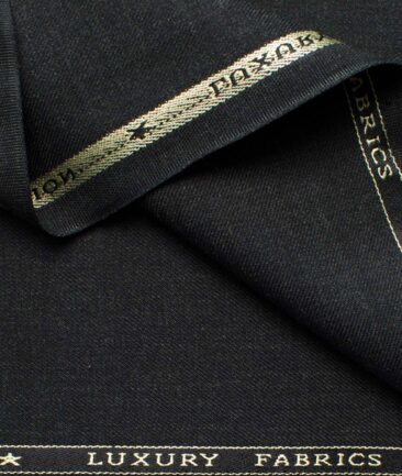 OCM Men's Wool Solids   Unstitched Suiting Fabric (Blackish Grey)
