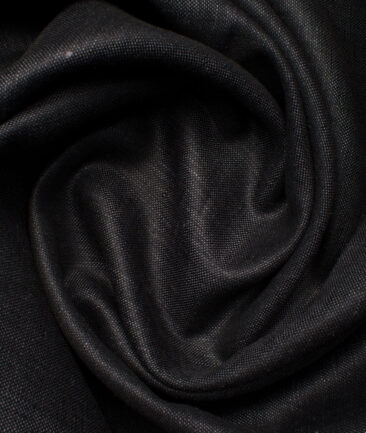 Linen Club Men's Linen Self Design 3.75 Meter Unstitched Suiting Fabric (Dark Grey)