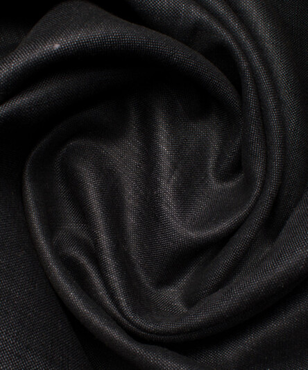 Linen Club Men's Linen Self Design 3.75 Meter Unstitched Suiting Fabric (Dark Grey)