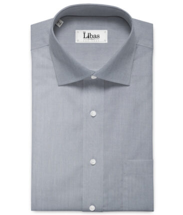 Arvind Tresca Men's Giza Cotton Solids 2.25 Meter Unstitched Shirting Fabric (Light Grey)