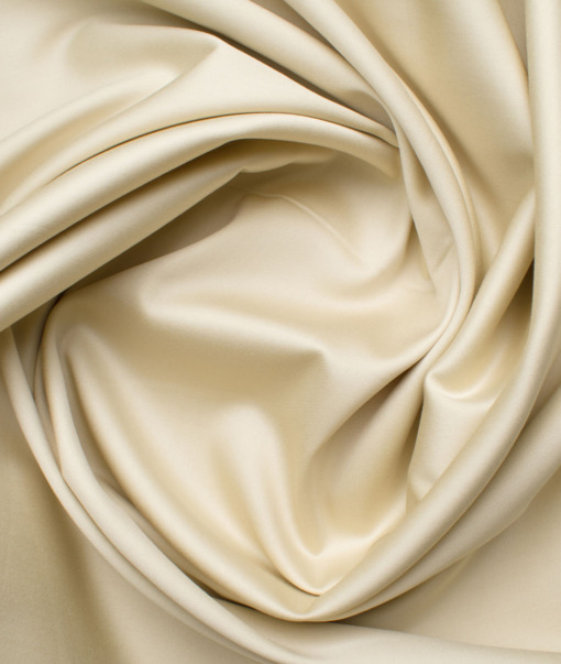 Arvind Men's Premium Cotton Solids 2.25 Meter Unstitched Shirting Fabric (Beige)