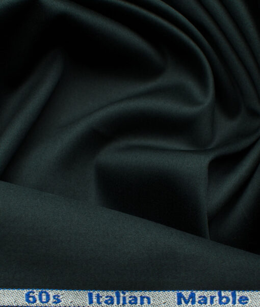 Arvind Men's Premium Cotton Solids 2.25 Meter Unstitched Shirting Fabric (Dark Sea Green)