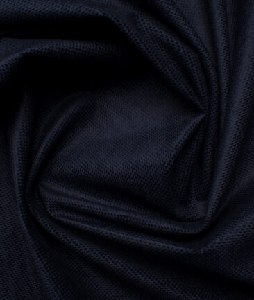 Arvind Tresca Men's Cotton Corduroy 1.50 Meter Unstitched Stretchable Corduroy Trouser Fabric (Dark Blue)