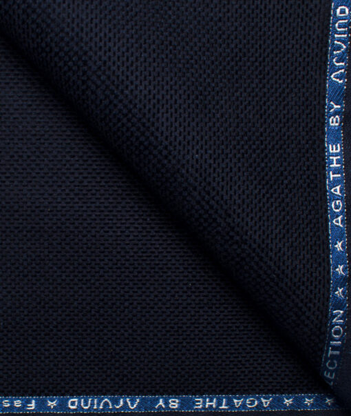 Arvind Tresca Men's Cotton Corduroy 1.50 Meter Unstitched Stretchable Corduroy Trouser Fabric (Dark Blue)