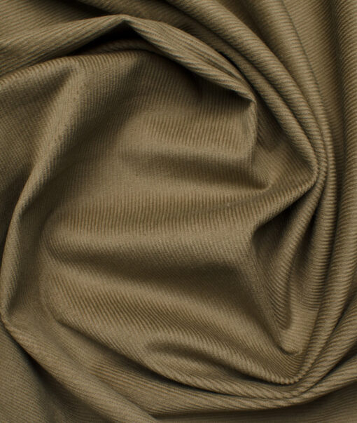 Arvind Tresca Men's Cotton Solids 1.50 Meter Unstitched Stretchable Corduroy Trouser Fabric (Sand Drift Beige)