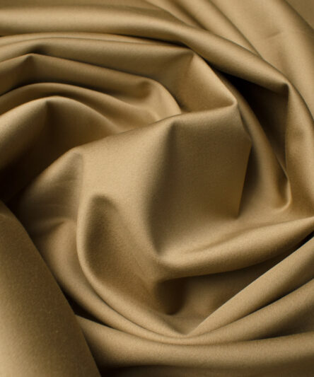 Arvind Tresca Men's Cotton Solids 1.50 Meter Unstitched Stretchable Cotton Trouser Fabric (Granola Beige)