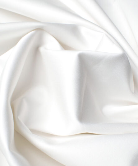 Arvind Tresca Men's Cotton Solids 1.50 Meter Unstitched Stretchable Cotton Trouser Fabric (White)